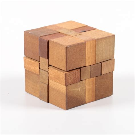 Handcrafted Wooden Puzzle Cube | EBTH