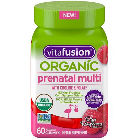 Vitafusion Organic Prenatal Multivitamin, 60ct - Walmart.com - Walmart.com