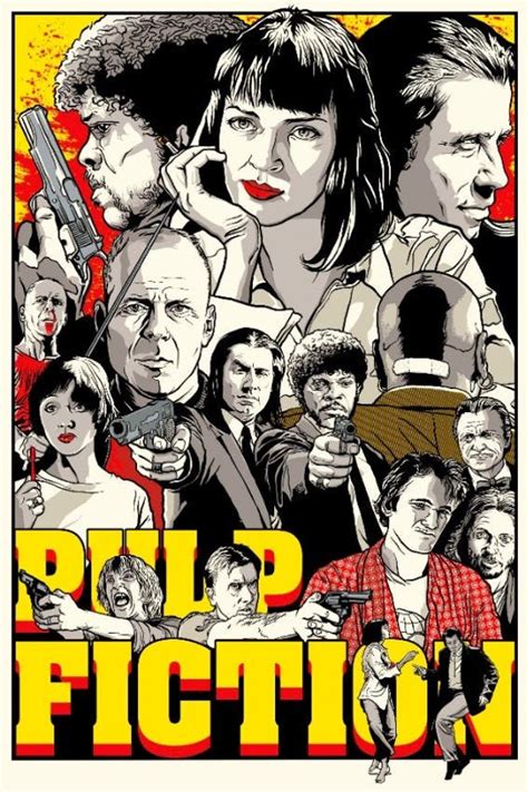 Pulp Fiction 5 Digital Downloadable Printable Movie Posters - Etsy