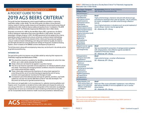 American Geriatrics Society 2024 Updated Ags Beers Criteria - Jana Rivkah