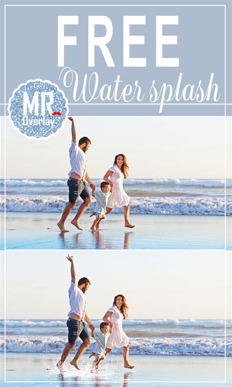 FREE Water splash photo Overlays, Photoshop overlay – MR.Overlay