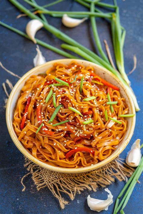 Sweet And Spicy Korean Gochujang Noodles Recipe + Video