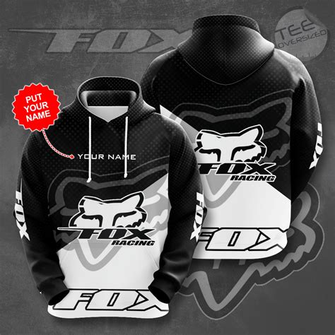 Fox Racing hoodie 3D - Oversized Tee, size big, plus size clothing