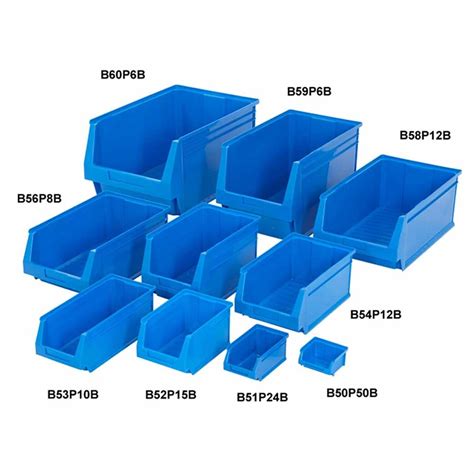 Small Parts Plastic Storage Bins 9 Sizes in 3 Colours