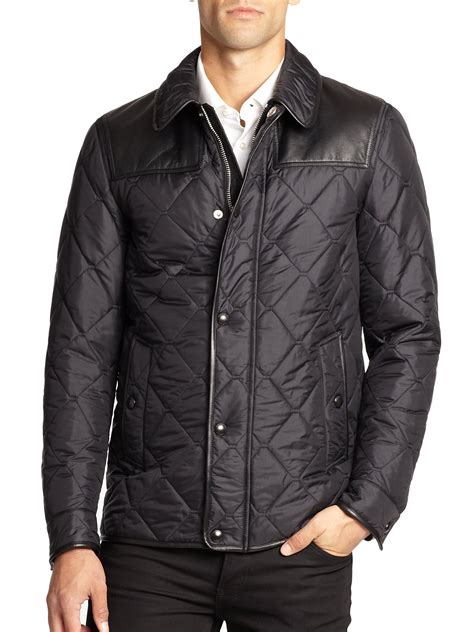 Burberry Kinley Quilted Jacket in Black for Men | Lyst