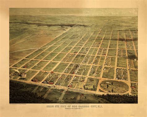 Egg Harbor City, New Jersey 1865 Bird's Eye View - OLD MAPS