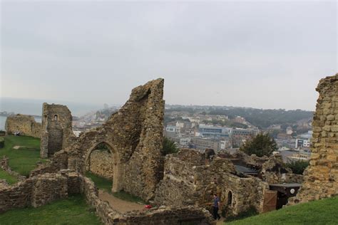 The old ruin of Hastings Castle Hastings Castle, Castle Ruins, East ...