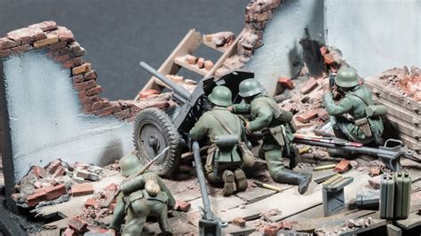 3.7cm PaK 35/36 destroyed house diorama (Tamiya 1/35 scale model) - YouTube