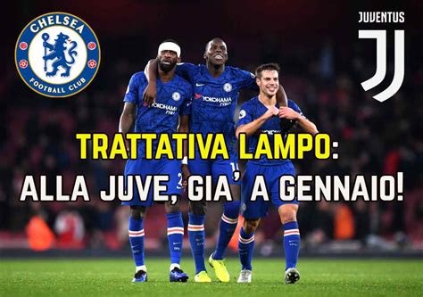 Calciomercato Juventus, trattativa lampo con il Chelsea: si fa a gennaio