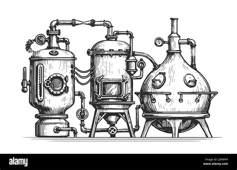 Distillery still brandy Stock Vector Images - Alamy