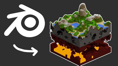 How to Make Minecraft Worlds in Blender - YouTube