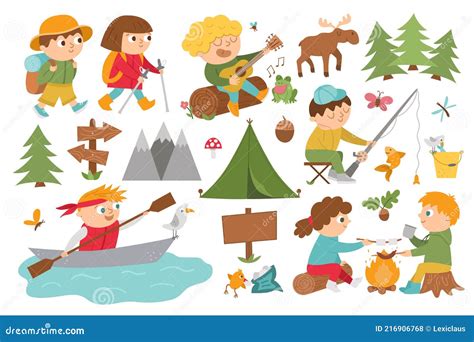 Summer Camp Activities Clip Art