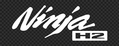 Ninja Kawasaki H2 White Logo Image PNG | Citypng