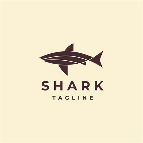 Shark geometric logo design template 20042956 Vector Art at Vecteezy