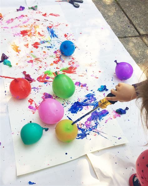 Popping Paint Balloons - alice & amelia | Balloon painting, Balloons ...