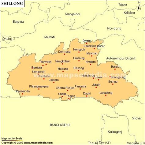 shillong tourist map - Google Search | Tourist map, Shillong, Map