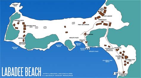 Map Of Labadee Beaches