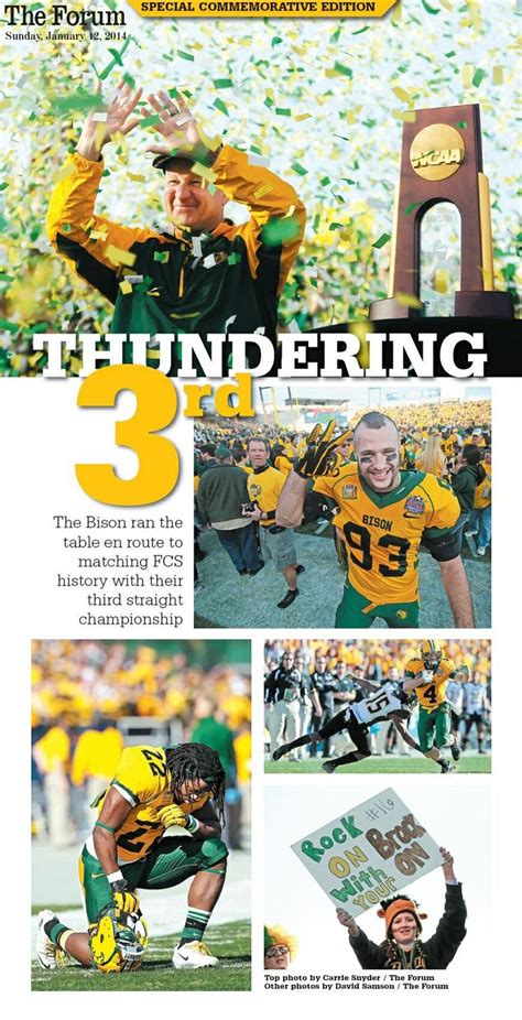 Back to Back to Back FCS Champions - #4 coming up! | Ndsu bison football, Bison football, Ndsu bison