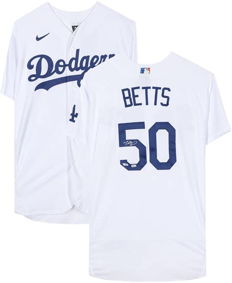 Mookie Betts Los Angeles Dodgers Autographed White Authentic Jersey - Fanatics Authentic ...