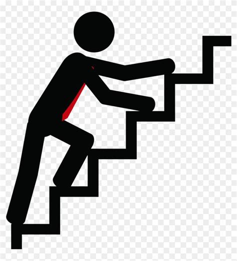 Person Walking Up Stairs Clipart - Janainataba