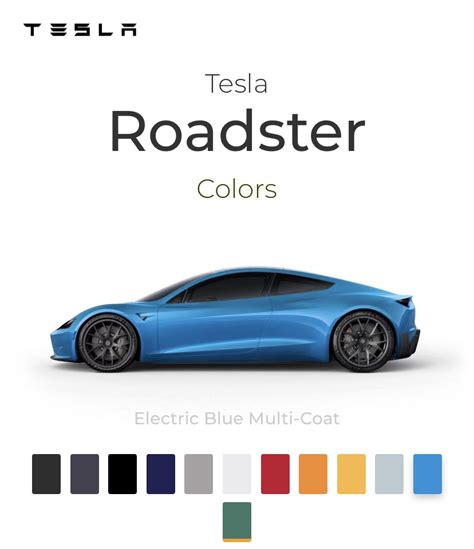 Tesla Roadster Colors | atelier-yuwa.ciao.jp