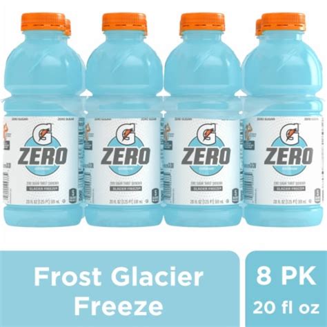 Gatorade® Frost Zero Sugar Blue Glacier Freeze Sports Drink Multipack Bottles, 8 bottles / 20 fl ...