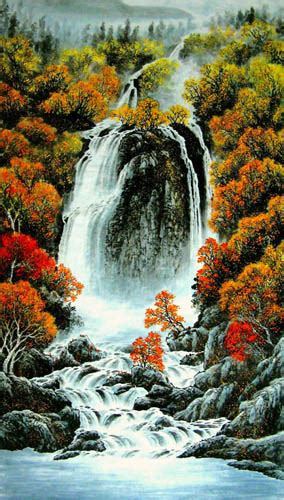 Chinese Waterfall Painting 1157003, 66cm x 136cm(26〃 x 53〃)