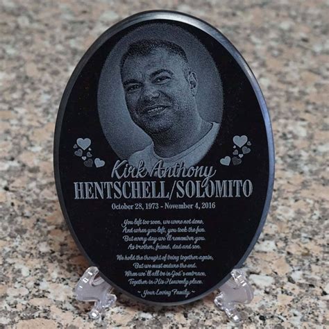 Memorial Photo Plaque Engraved Photograph Laser Engraved | Etsy