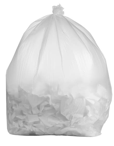 PlasticMill 30-Count 100-Gallons Clear Outdoor Plastic Lawn And Leaf Trash Bag | tunersread.com