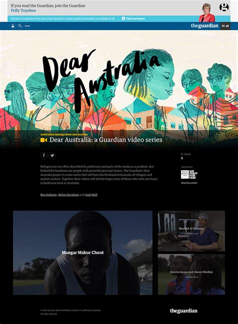 The Guardian Australia - Dear Australia project on Behance