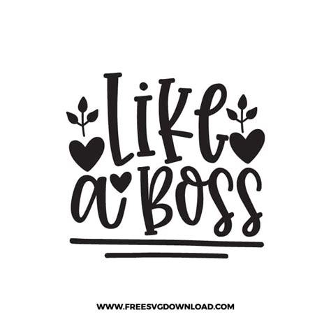 Like a Boss SVG & PNG free cut files | Free SVG Download