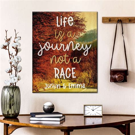 Personalized Life Is A Journey Not A Race Wall Art | Photography | Photography wall art, Life is ...