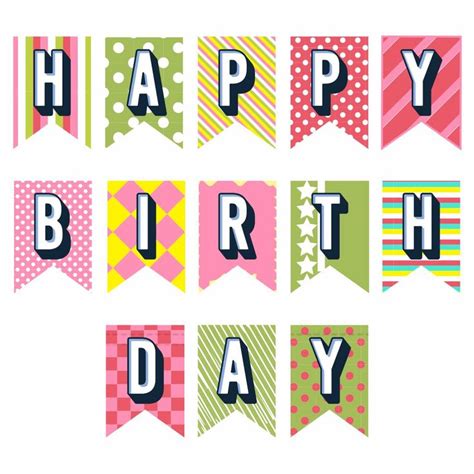 Happy Birthday Printable Banner Letters | Happy birthday banner ...