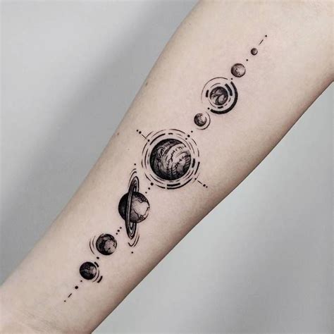 Solar System Tattoo Sketch - Solar System Pics