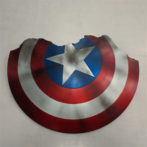 Captain America Broken Shield Metal Prop Replica Avengers - Etsy