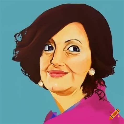 Drawing of shirin ebadi on Craiyon