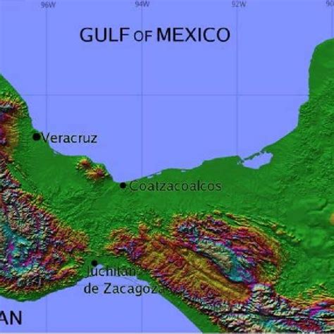 Isthmus of Tehuantepec. Source: Wikimedia Commons. | Download ...