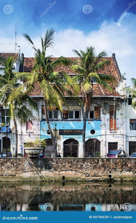 Dutch Colonial Buildings in Old Town of Jakarta Indonesia Editorial ...