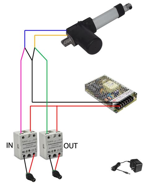 How do I wire Solid State Relays to a linear actuator - Electrical Engineering Stack Exchange