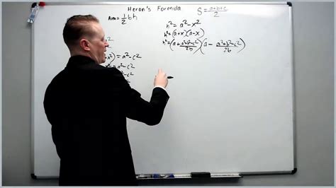 Heron's Formula proof and examples - YouTube