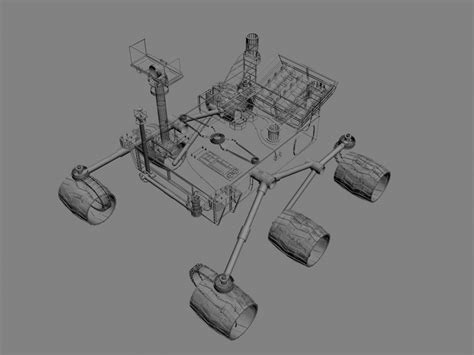 Curiosity Rover 3d Model