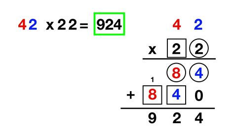 Standard Algorithm Multiplication 2 x 2 Digit No Regrouping - YouTube
