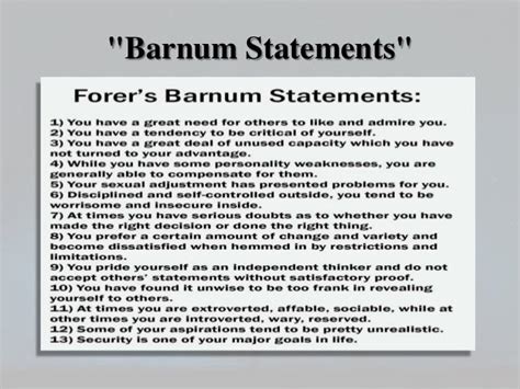 Barnum Effect