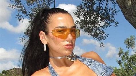 Dua Lipa Packed a Denim-Print Bikini for Her Birthday Trip to Ibiza—See ...