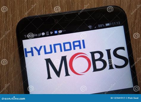 Hyundai Mobis Logo Displayed on a Modern Smartphone Editorial ...