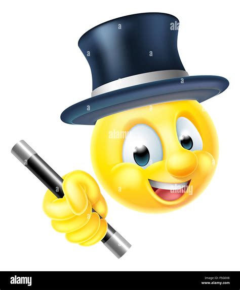 Emoji emoticon smiley face magician Banque de photographies et d’images à haute résolution - Alamy