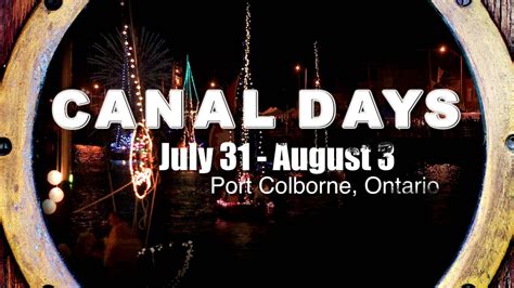 Port Colborne Canal Days 2015 - 2 - YouTube