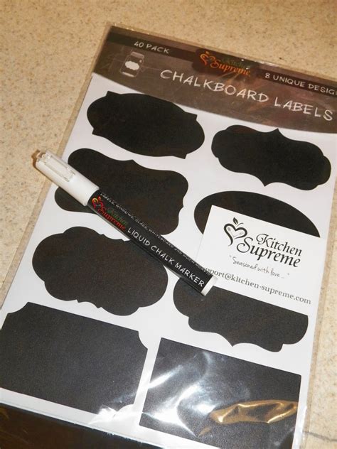 mygreatfinds: Unique Chalkboard Labels With Chalk Marker By Kitchen Supreme Review