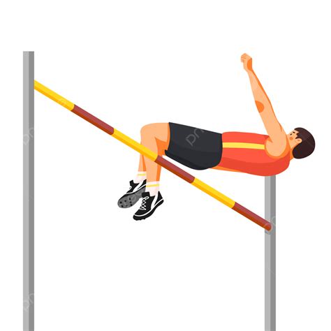 High Jump Clipart PNG Images, Sports Men S High Jump Competition ...