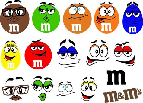 M&M SVG Cut Files - M and M Logo Vector ClipArt's Download